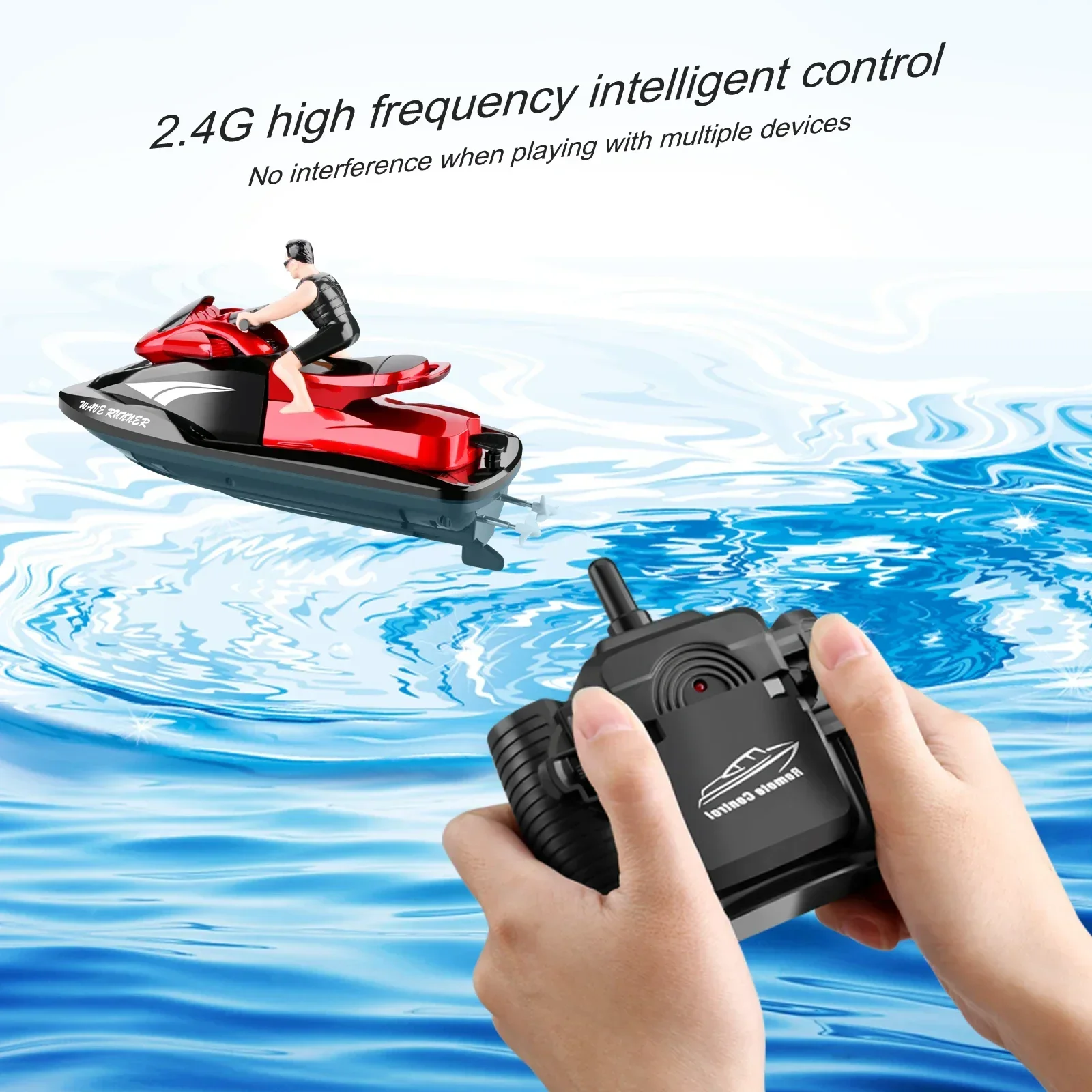 Barco RC 809 2,4G, lancha motora con Control remoto, lancha rápida de agua, yate dirigible, barco RC, barco de juguete eléctrico impermeable para niños