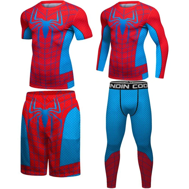 Zestaw bokserski koszulki kompresyjne MMA spodnie Bjj Rashguard t-shirt KickBoxing obcisłe t-shirty spodnie szorty MMA odzież Muay Thai