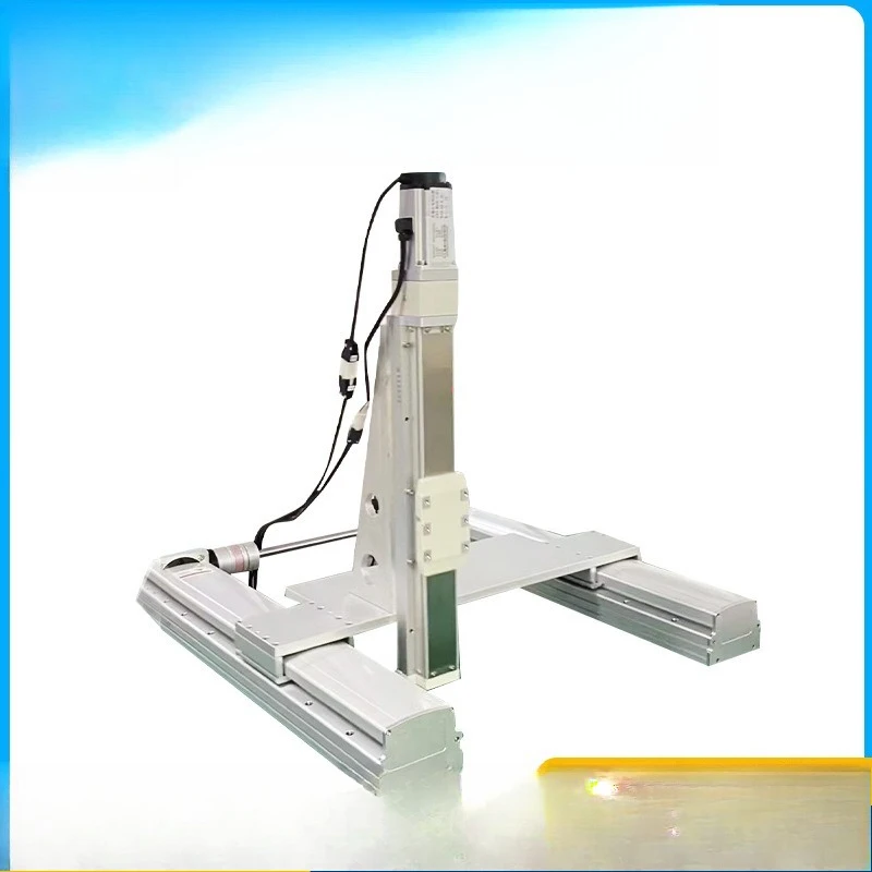 Three-axis electric slide table module gantry cross to build screw slide table, synchronous belt gear rack
