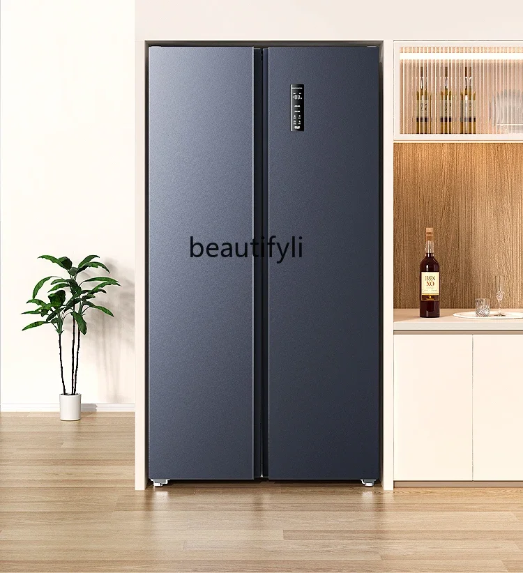 Household ultra-thin double-open door large capacity 416L frequency conversion fresh-keeping air-cooled frost-free refrigerator