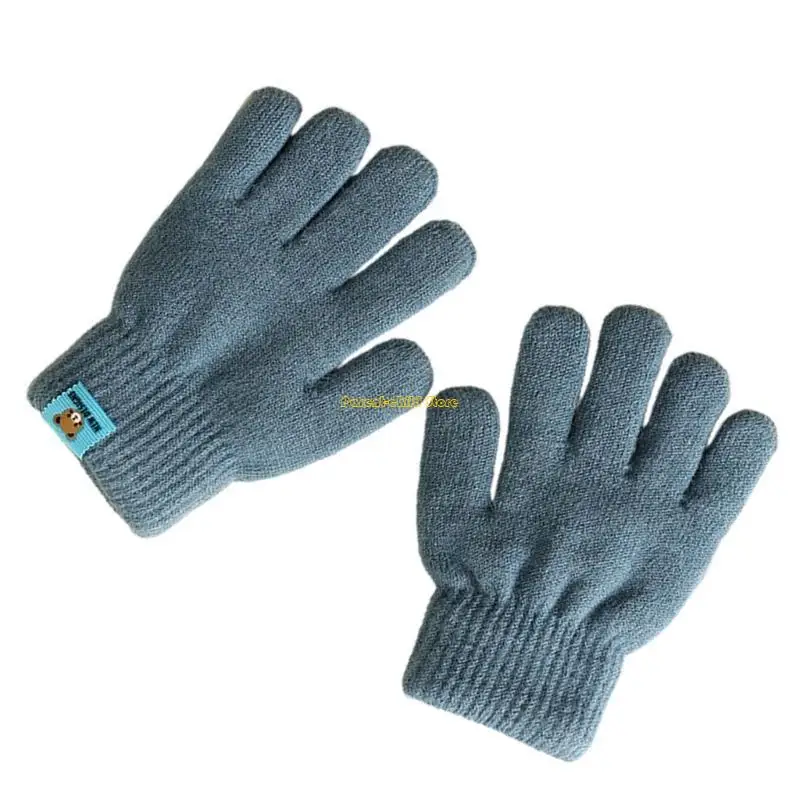 

WXTD Warm Double-Layer Kids Gloves Warm Gloves Cozy Winter Accessories for Toddlers