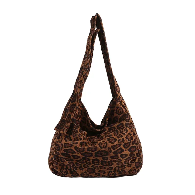 This Year's Popular Leopard Print Bag for Women 2024 New Tote Bag Student Class Commuting Bag Large Capacity Shopping Le Paquet