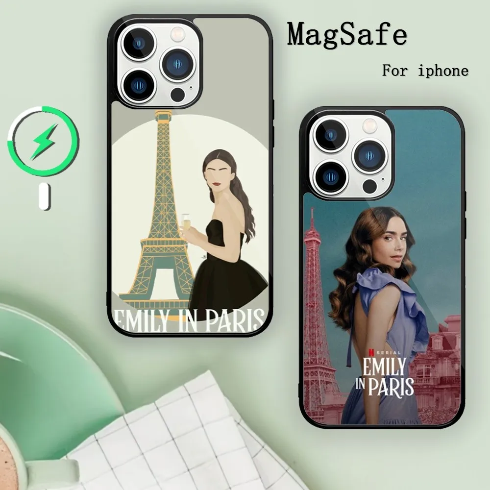 Emily in Paris TV Phone Case For Magnetic Attraction iPhone 11 12 13 14 15 Mini Pro XS Max X S Plus XR Shell