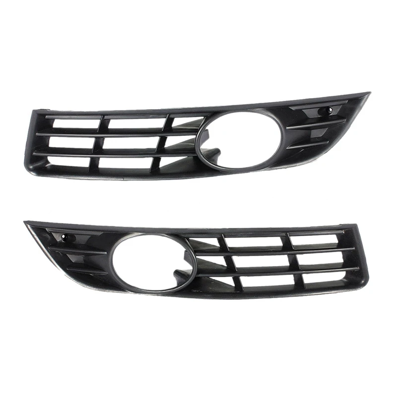 1 Pair Auto Car Front Grill Mesh Left Right Honeycomb Grille Fog Light Lamp Cover For Passat B6 3C 2006-2011