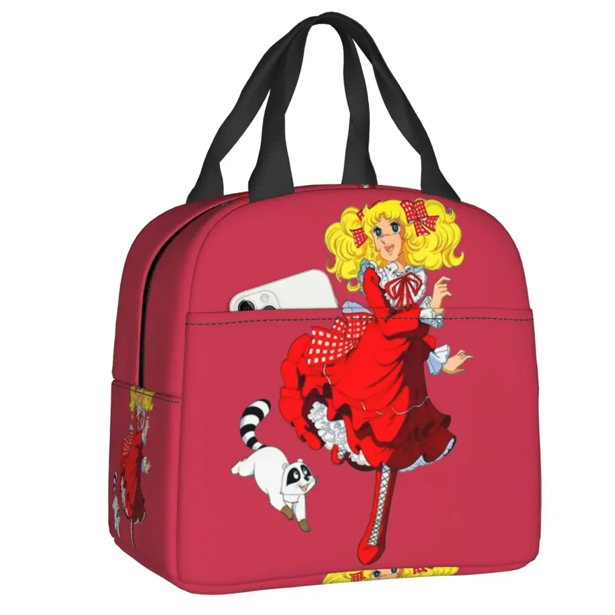 

Candy Candy Anime Manga Insulated Lunch Bags for Outdoor Picnic Leakproof Cooler Thermal Lunch Box Women Kids