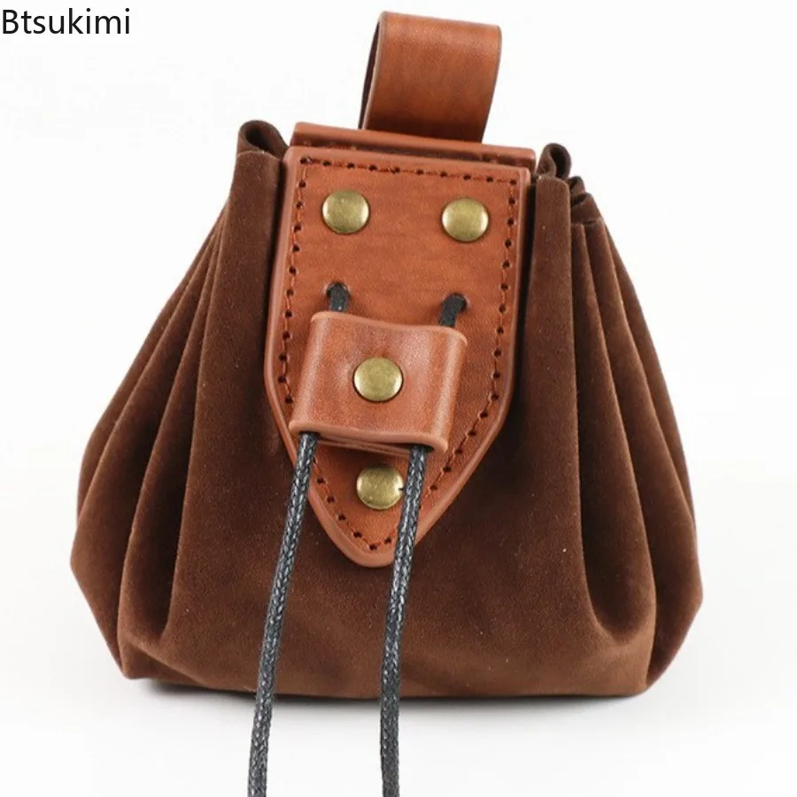 القرون الوسطى الرجعية الخصر حقيبة الفايكنج نمط حزام معلق محفظة نسائية للعملات المعدنية فارس زي الاكسسوارات Scabbard تنورة كليب الكبار تأثيري الدعائم #1