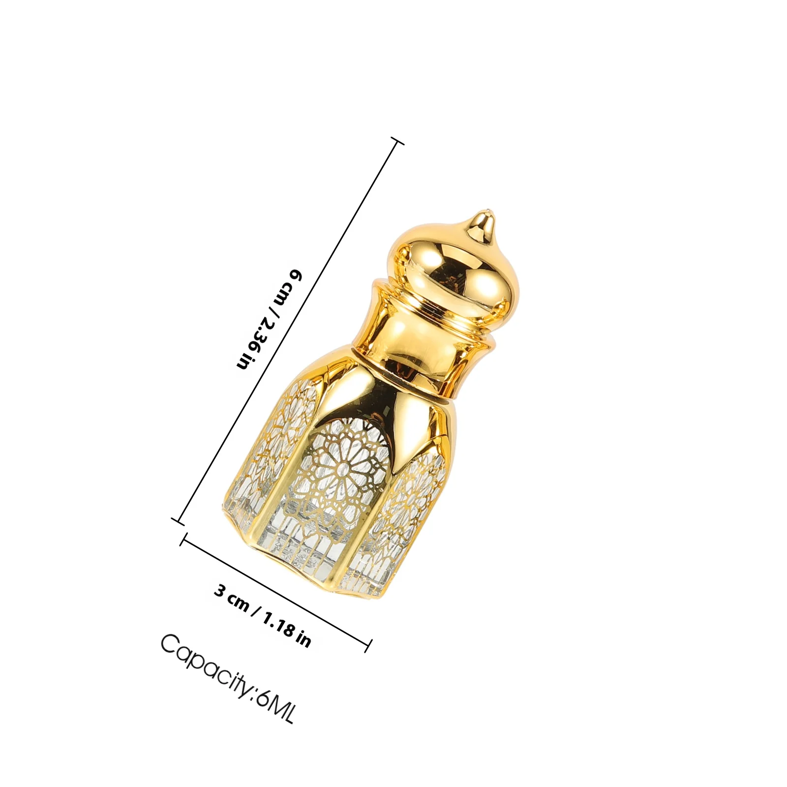 4 قطع من زجاجات الزيوت العطرية المحمولة، حامل عطر صغير للسفر، تصميم ريترو رائع، تخزين محكم، هدية زجاجة فارغة #4