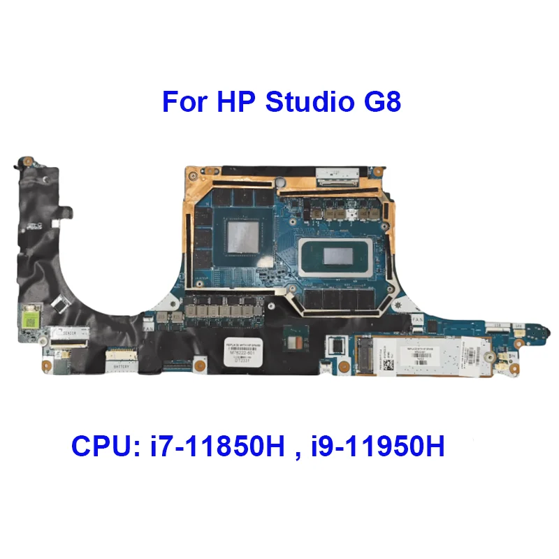 

LA-K721P Материнская плата для ноутбука HP Studio G8 с процессором I7-11850 32 ГБ I9-11950H M74232-601 100% рабочая хорошая материнская плата для ноутбука