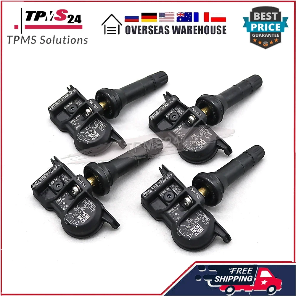 

4X 2021 2022 2023 KICKS Sentra Versa Tire Pressure Sensors PMV-E101 40700-6LB0A TPMS 433MHz