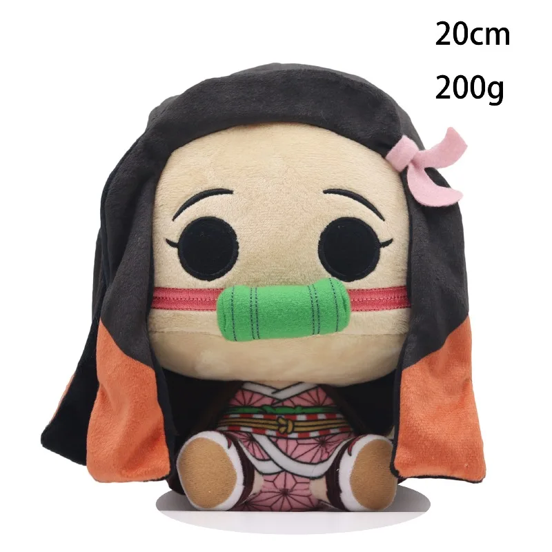 

Demon Slayers Q-version Anime Akaza Rui Iguro Obanai Tanjirou Kamado Nezuko Agatsuma Zenitsu Plush Toys Doll Peluche Gift