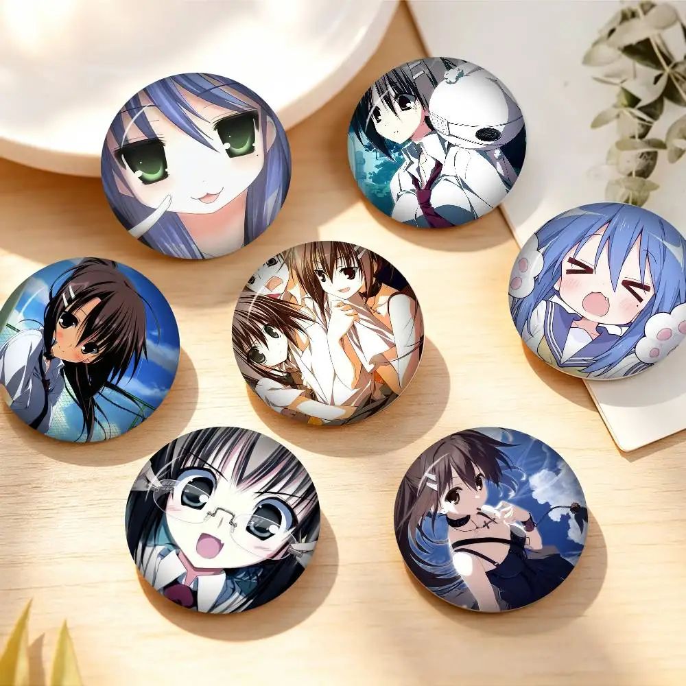 Wonderful Everyday Cute Round Snap-in Button Brooch Backpack Clothes Accessories Tinplate Badge Friend Jewelry Gifts