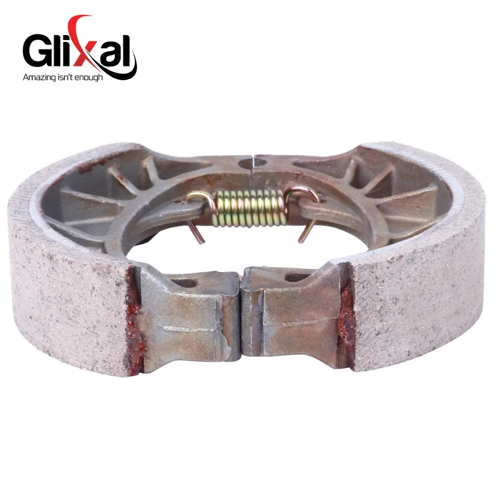 Glixal 105mm Chinese Scooter Brake Shoe for GY6 50cc 125cc 150cc 139QMB 139QMA 152QMI 157QMJ Moped ATV Go-Kart