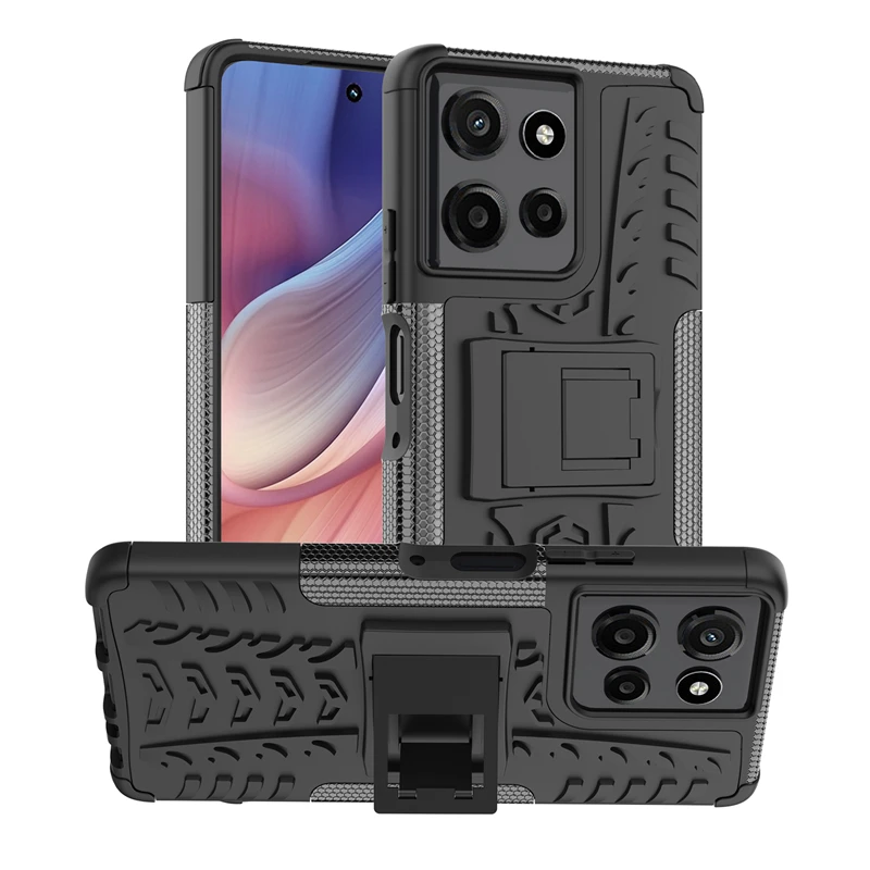 غطاء لهاتف موتورولا موتو جي باور 2025 حافظة مزدوجة الطبقة درع الغطاء الخلفي لهاتف موتو جي باور 5G 2025 حافظة لهاتف موتو جي باور 2025