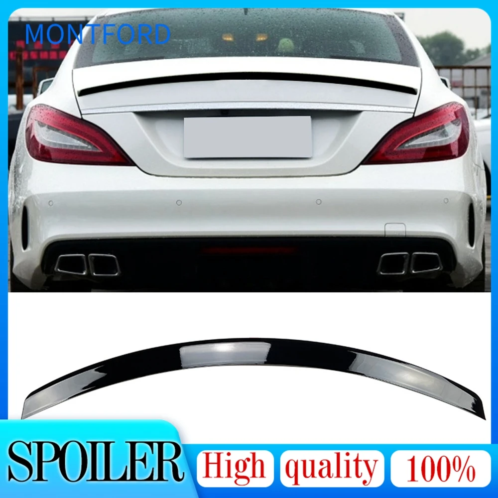 For Mercedes CLS Class W218 Spoiler black Rear Trunk Spoiler Wing AMG Style 2011 2012 2013 2014 2015 2016