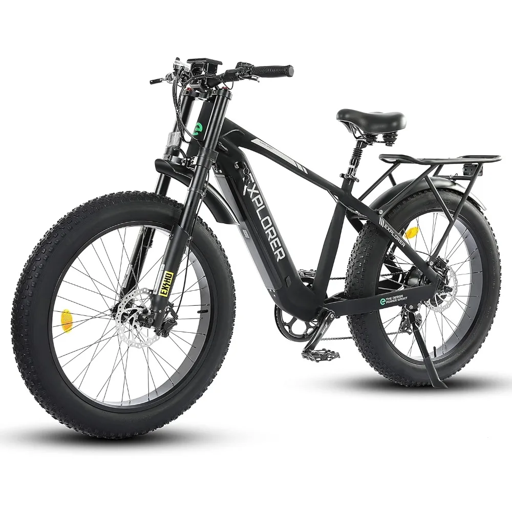 

Электрический велосипед Explorer Ebike, горный велосипед, 26 дюймов, 750 Вт, двигатель, 48 В, 13 Ач, литиевая батарея, толстая шина, 40 миль в час, дроссельная заслонка с полной подвеской