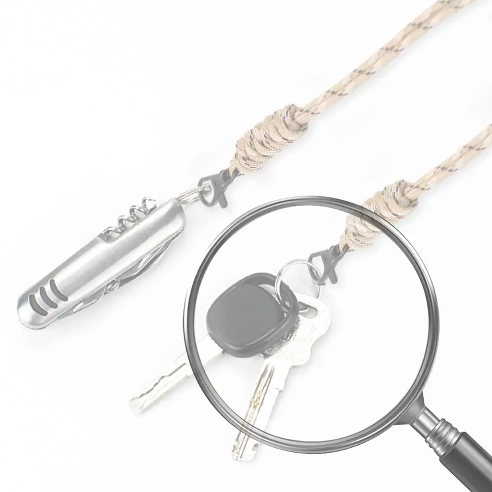 

Reusable Camping Lanyard Hanging Anti-Lost Key Cord Wear Resist Cell Phone Holder Rope for Light Key Headphone Tactial Flashligt