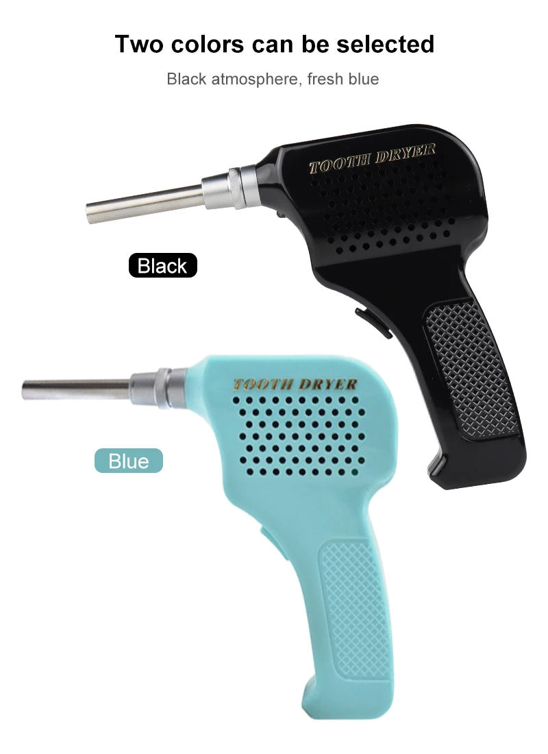 VVDental Zahntrockner für Zahnoberflächen, Dental-Labor Kaltluft-Zahntrockner mit LED-Licht und autoklavierbaren Düsen – Detail 12
