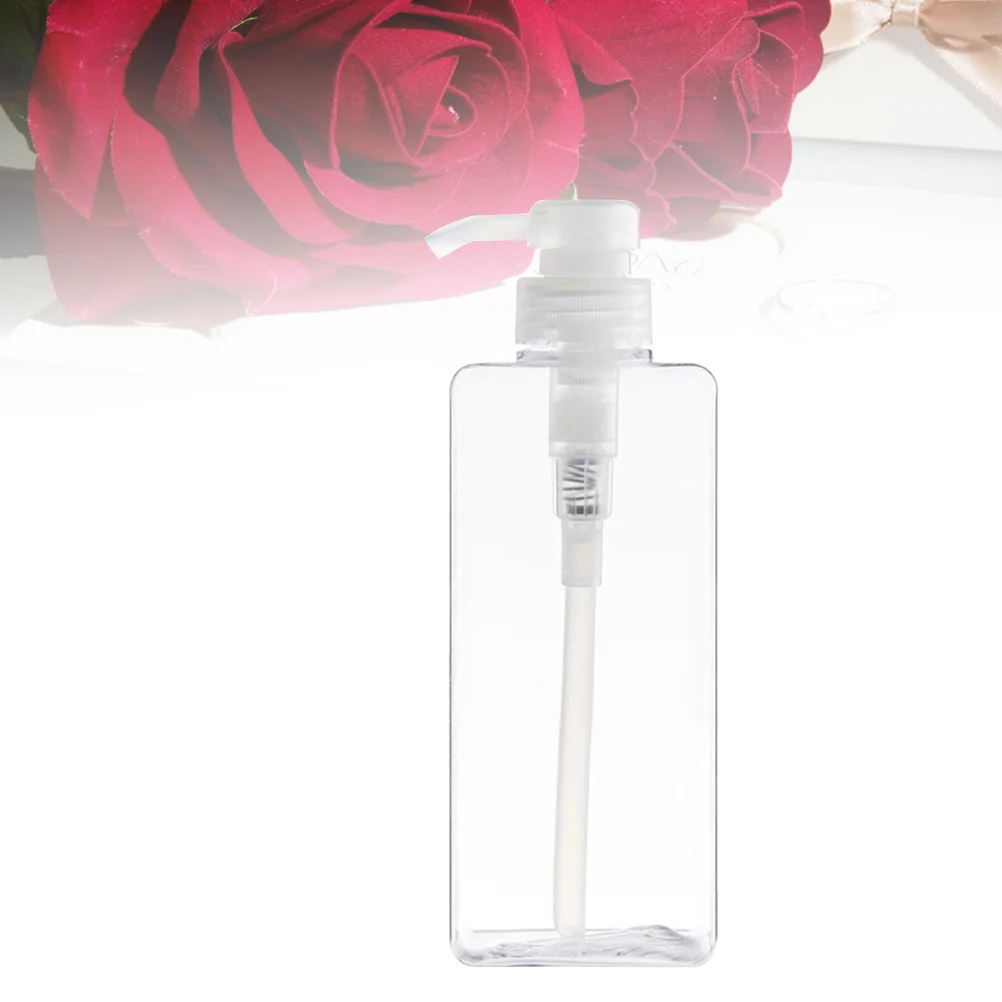 2 stücke 280 ml Wiederverwendbare Petg Leere Quadratische Flasche Mit Spray Pumpe Nachfüllbare Reise Flüssigkeit Seife Spender Für Diy Lotion ätherisches