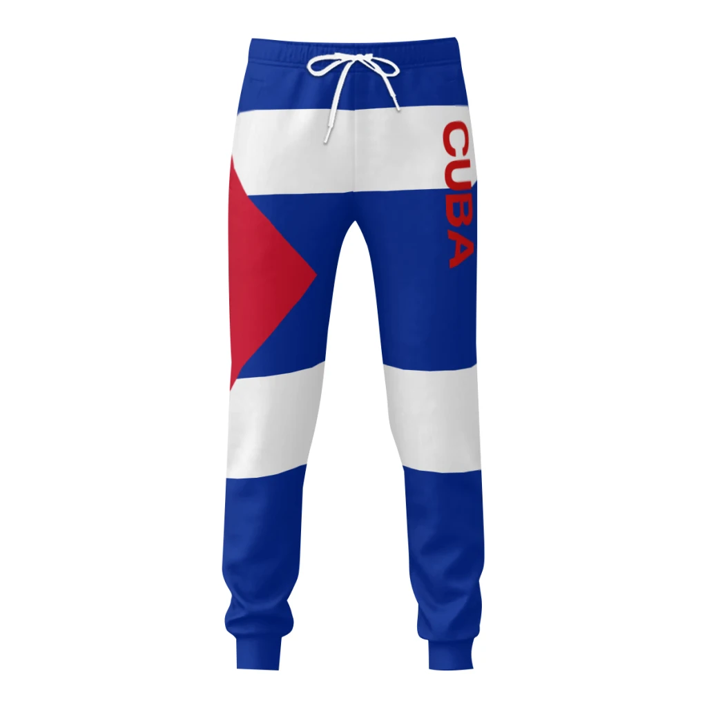 

Mens Sweatpants Cuba Flag Pants with Pockets Joggers Soccer Football Multifunction Sports Sweat With Drawstring