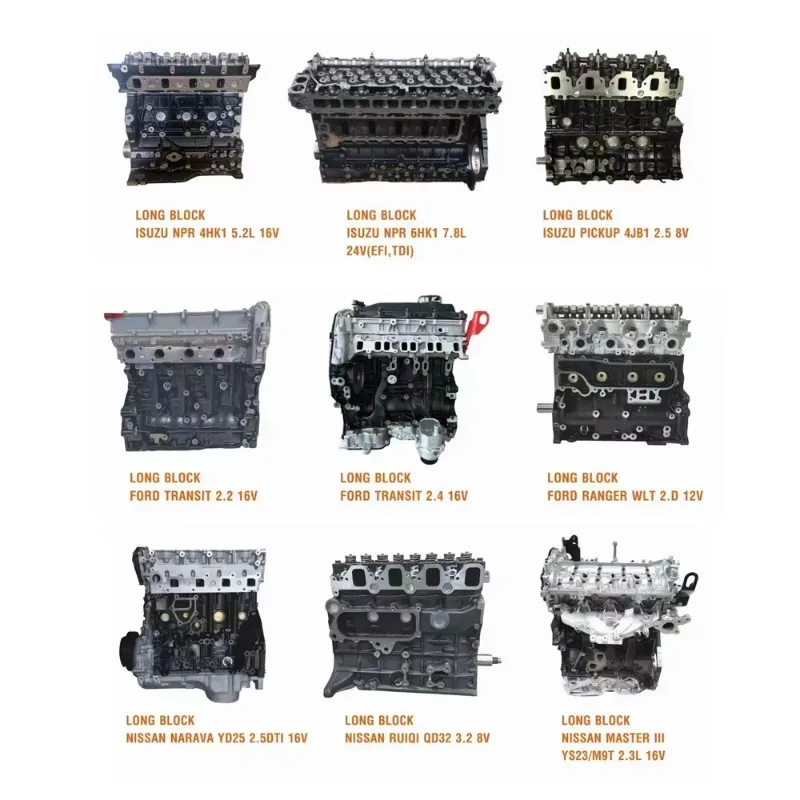 Manufacturer Wholesale Engine With Different Model for Nissan Re10 SD25 V6 SD22 QD32 FD35 YD25 RG8 VG30 L28 FE6 QR20 NP300