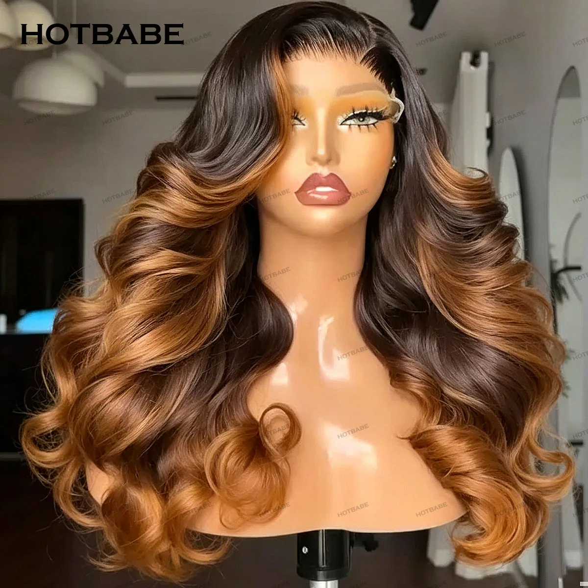 

Highlight 1B/27 Wear And Go Body Wave Glueless Wigs Human Hair 13×6 HD Lace Frontal Wig 13×4/360 Lace PrePlucked With Baby Hair