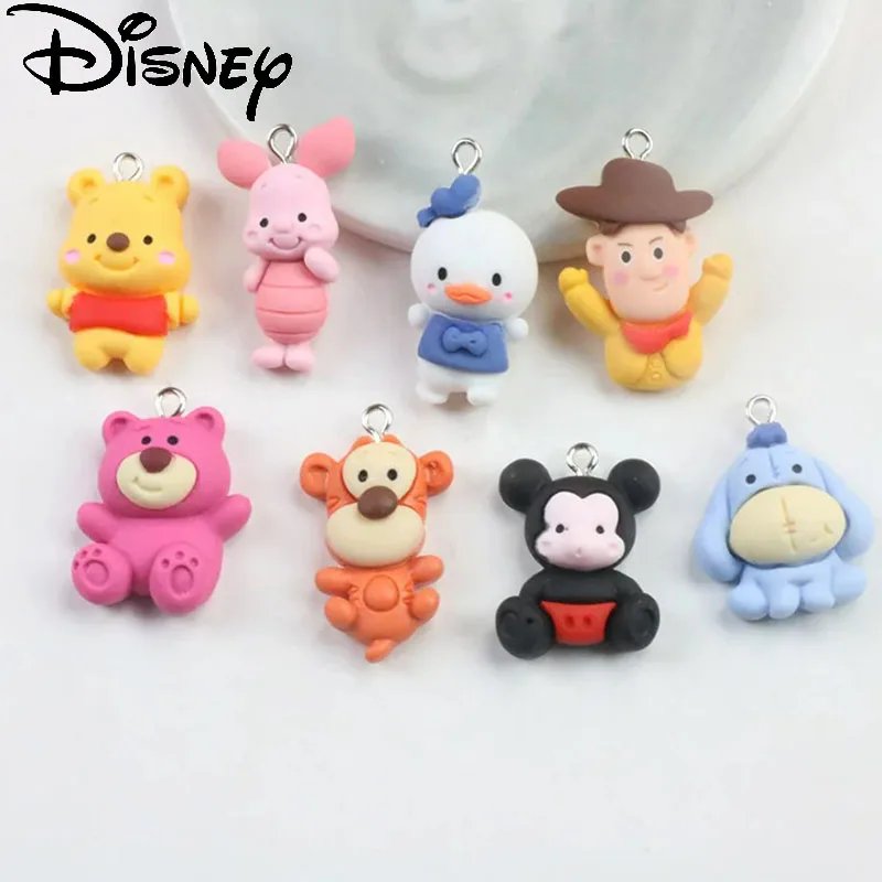 

Disney Cartoon Pendant Keychain Pendant Cute Winnie The Pooh Pig Tigger DIY Accessories Children's Toy Birthday Gift