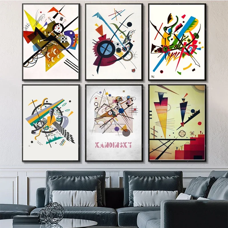 

KANDINSKY ABSTRACT Poster Anime Posters Sticky HD Quality Poster Wall Art Painting Study Wall Decor