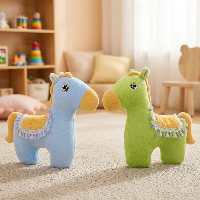 Célèbre Style ethnique poney jeter oreiller Style minimaliste tons de couleur chaude cheval poupée enfant sommeil compagnon chambre décor