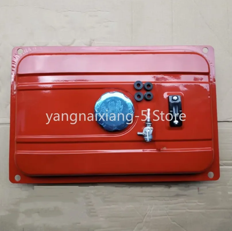 1set Red 2KW 3KW Generator Fuel Tank Fuel Tank Assembly 168F Gasoline Tank with Cover and A Full Set of Unit Accessories