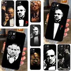 The Godfather Movie Italian Mafia Case For iPhone 16 11 12 13 14 15 Pro Max Plus 13 Mini X XS Max XR Plus Cover Coque