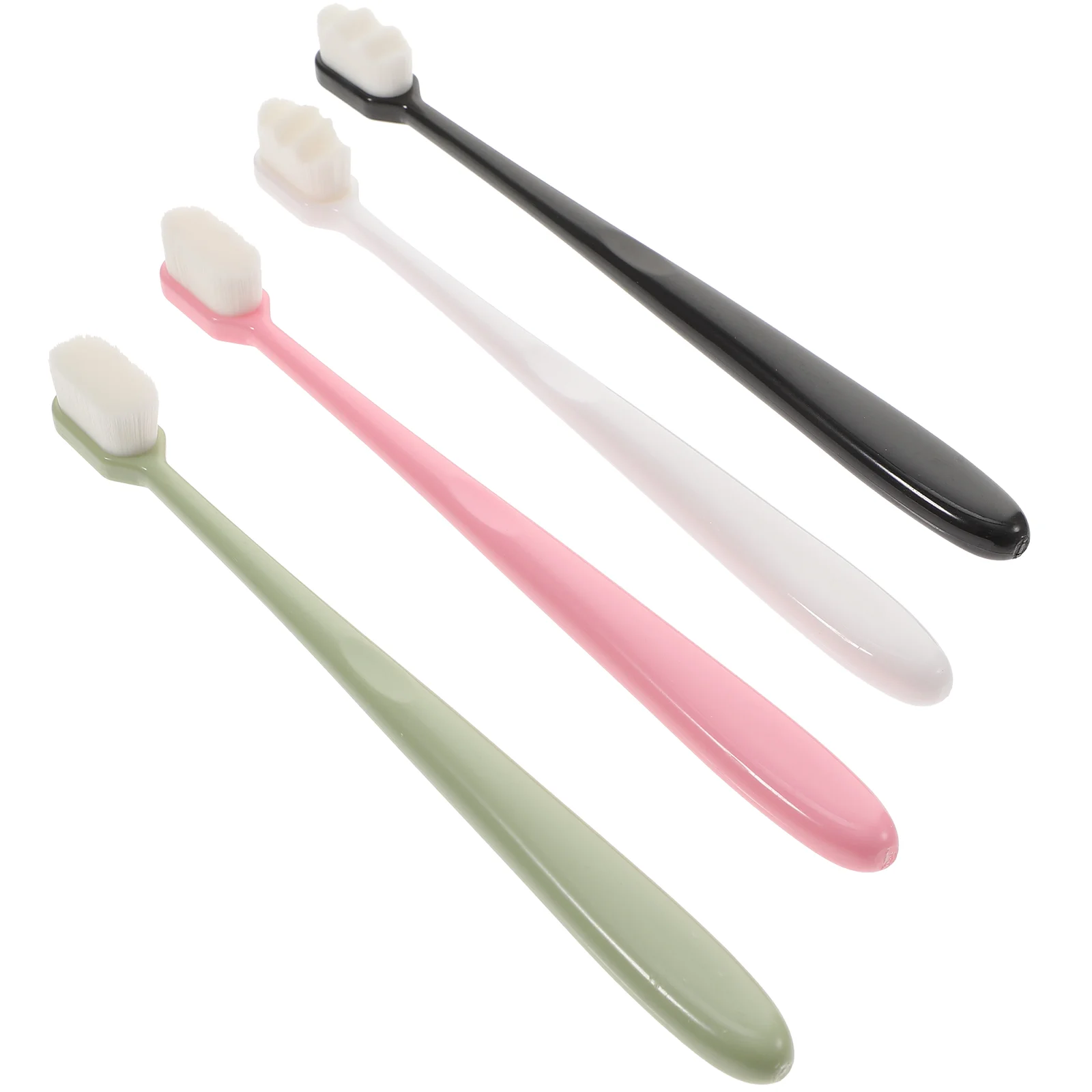 4 Pcs Soft Toothbrush Portable Manual Extra Kids Toothbrushes Travel Camping Clean Aesthetic