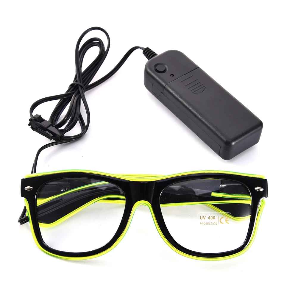 Standard Luminous LED Glasses EL Wire Fashion Neon LED Cold Light Glasses for Dancing Party Bar Meet