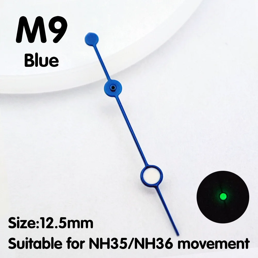 NH35 ساعة يد ثانية اليد الخضراء مضيئة الأيدي ساعة أجزاء استبدال الملحقات يناسب NH35 NH36 4R35 4R36 حركة الأيدي