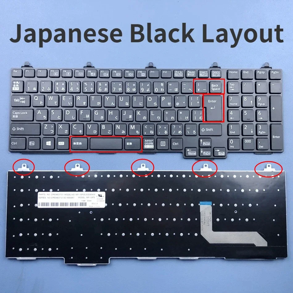 

Japanese Keyboard For FUJISTU LIFEBOOK A574 A573/G GX GW A553/G /H /HX /HW A572/E /EX /F A552/E /FX A743/G A744/H A744/K Series