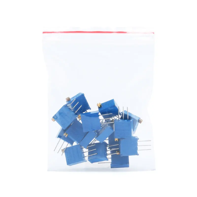 3296W Potentiometers Kit Multiturn Trimmer Adjustable Precision Potentiometer 3296 Variable Resistors DIY Kit 15 Values*1pcs