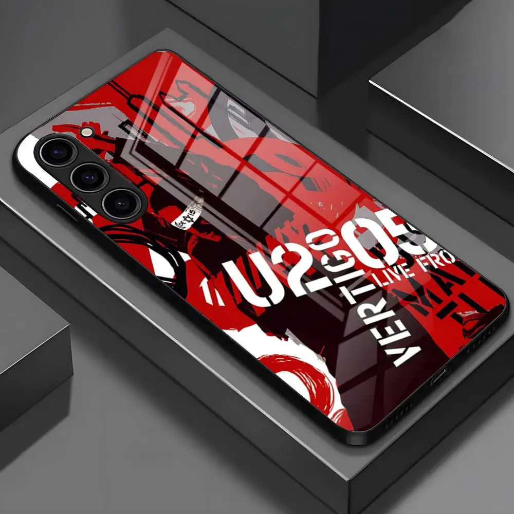 MUSIC The Car U2 Band Phone Case For Samsung S25 Edge Ultra S23 S22 S21 S20 Ultra Plus S24 Fe A54 A53 A25 Glass Cover