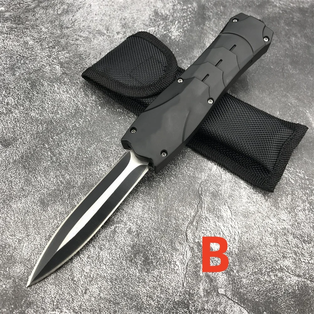 High Hardness MICR Folding Knife 440C Blade Zinc Alloy Handles Camping Pocket Knife Outdoor Hunting Tactical Knife EDC Tool