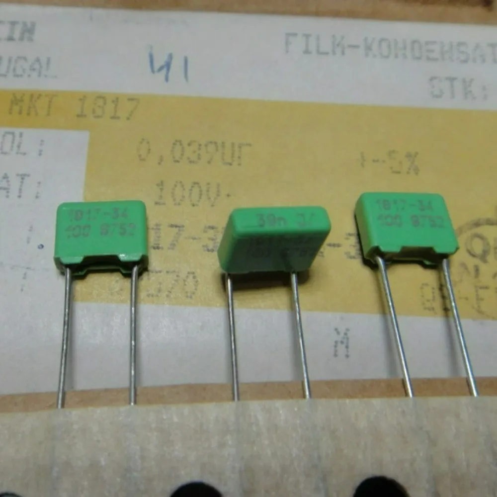 

20PCS MKT1817 0.039uf/100V 39nf 393 Brand New 5mm Film Capacitor