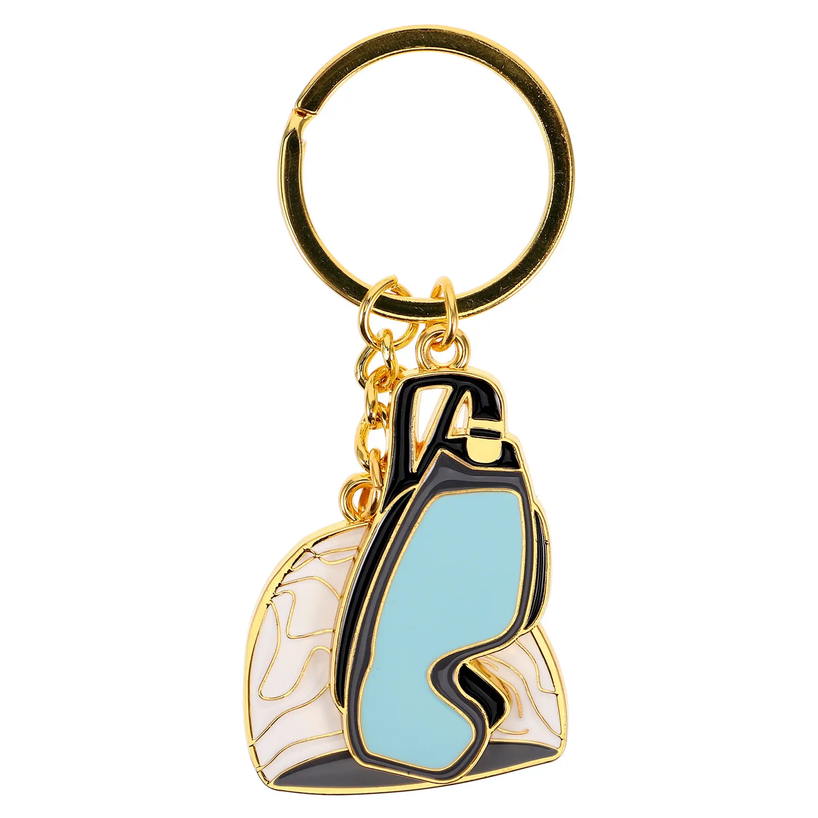 Swimming Keychain Charm Alloy Goggles Cap Pendant Keyring Decor for Men Women Swimmers Swim Team Pool Events Gift