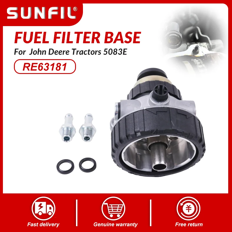

RE63181 RE522869 Fuel Filter Base for John Deere Tractors 5083E 5093E 5101E 5325 5425 5525 5603 5625 5725