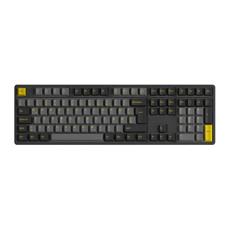 Imagem -01 - Teclado Mecânico para Jogos Akko Usb Tipo-c 2.4ghz Bluetooth 5.0 sem Fio Preto e Dourado Iso-uk de Nórdico Hot Swap Rgb 5108b Plus teclado mecanico para jogos akko usb tipo c 24ghz bluetooth 50 sem fio preto e dourado iso uk de nordico hot swap rgb 5108b plus 01