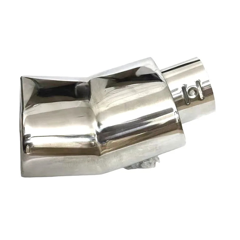 Universal Square Car Exhaust Muffler Tips Adjustable  Inlet For 1.5 To 2.25 Inch Exhaust pipes outlet  Stainless Steel  Tailpipe