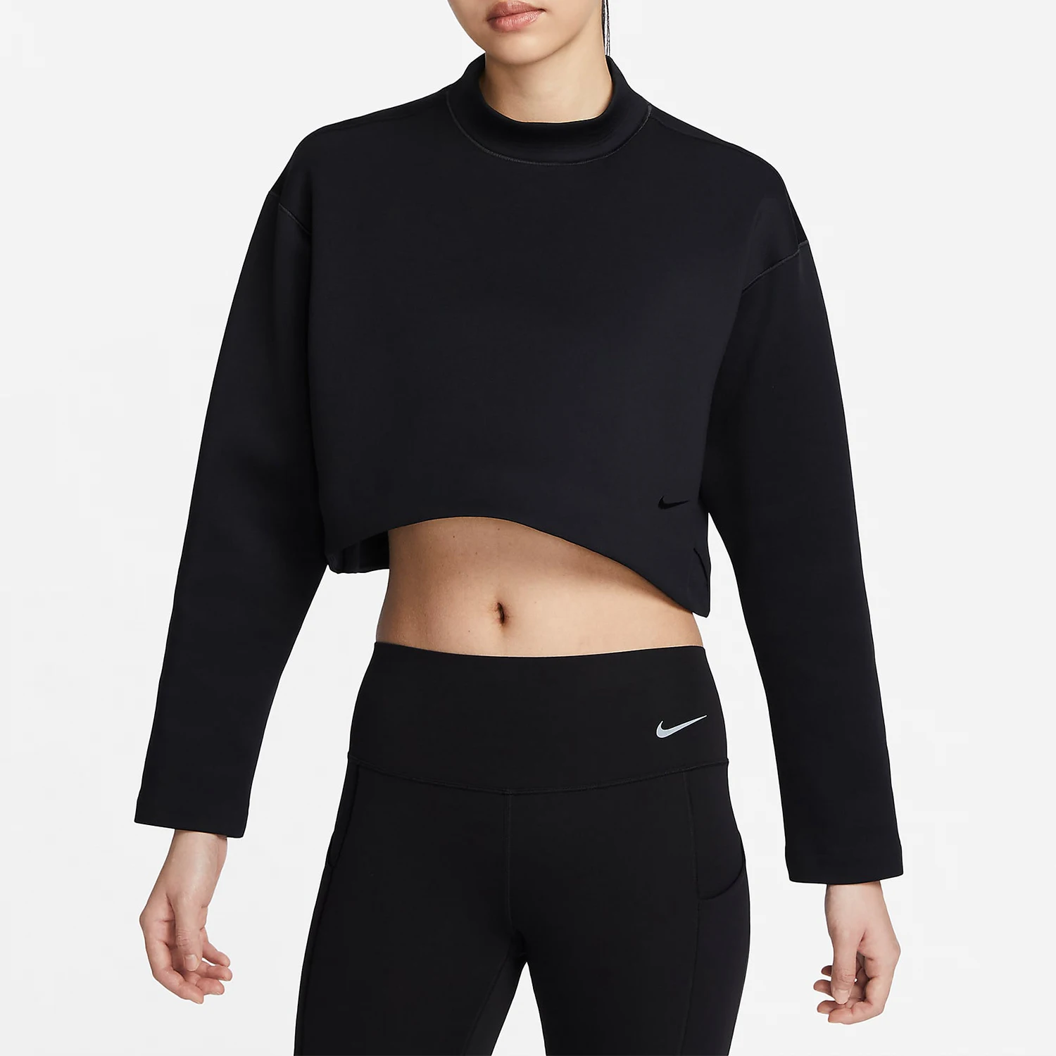 

Оригинальная весенняя женская укороченная спортивная толстовка свободного кроя Nike FN2793-010