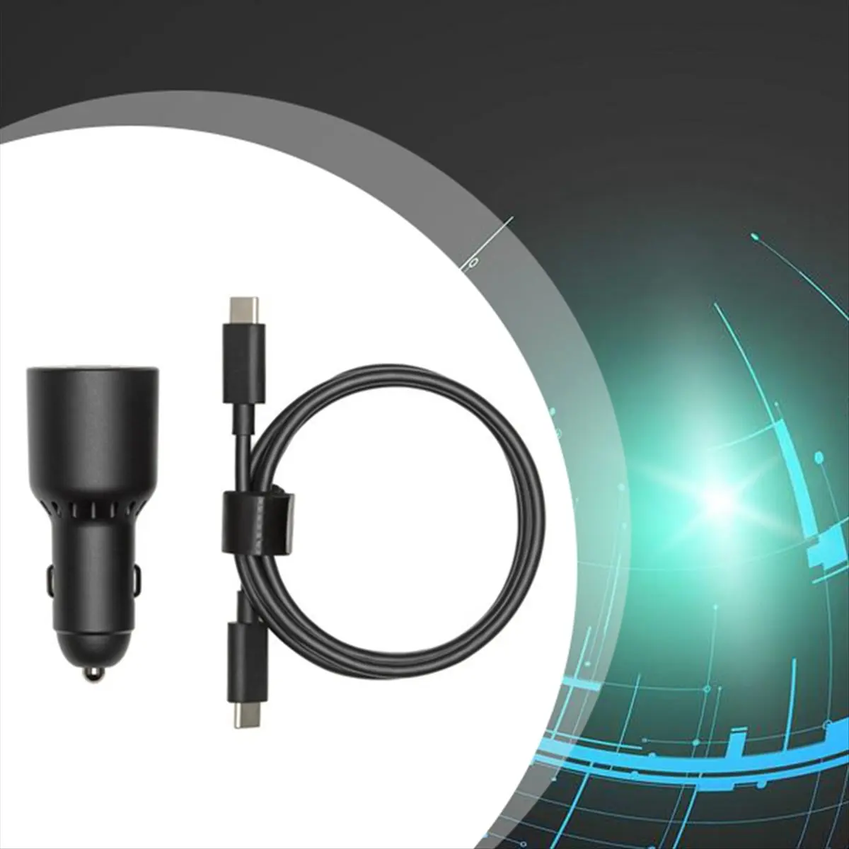 For 65W Car Charger for Intelligent Flight Batteries Smartphones Laptops Supports and PD Protocols