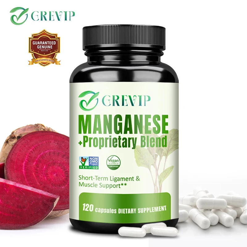 

Manganese Capsules - Supports Bone and Joint Health and Enhances Bone Strength