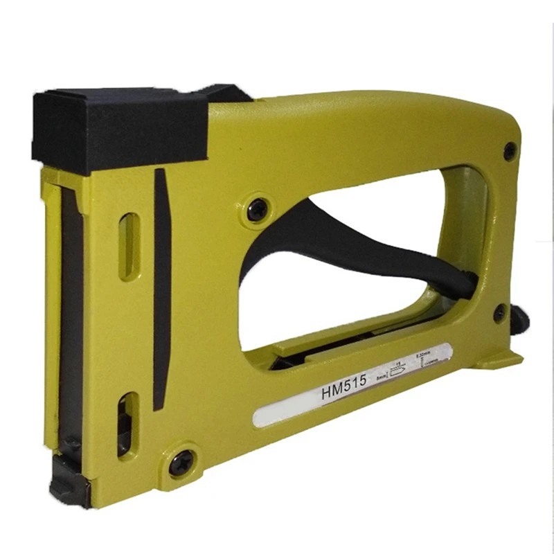 1 PCS Yellow Metal Handheld Stapler Industrial Art Photo Frames Stapler Portable Nail Tracker Framing Tool