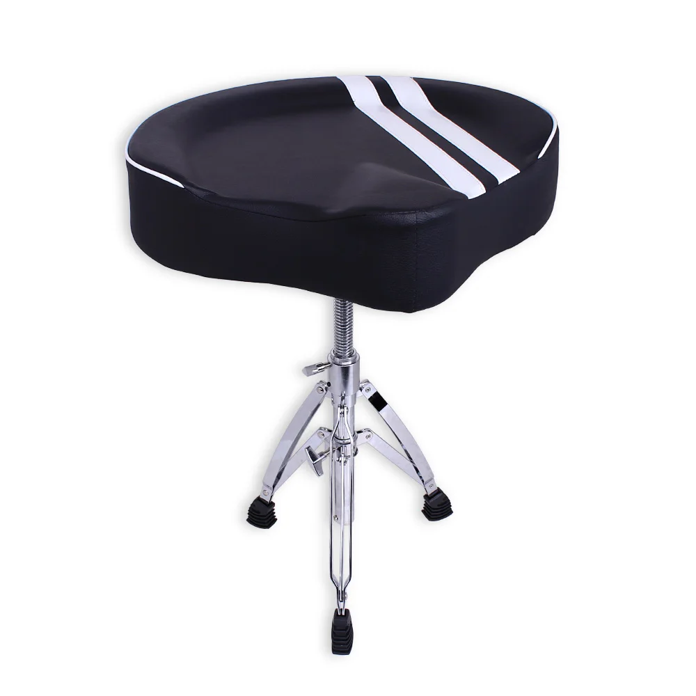 Smiger Padded Drum Seat Chair Stool, Height Adjustable Double Braced Rotatable for Drummers, Percussion