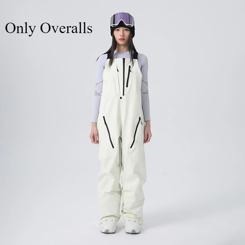 New Double Single Board Skiing Pant Women Men Waterproof Windproof Warming Snow Overalls Winter Pants Adult Snowboard Clothes