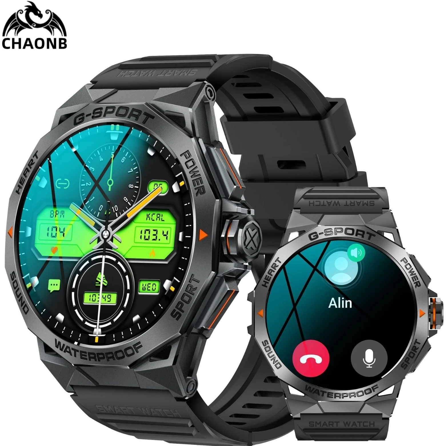 Smart Watches AMOLED Custom Wallpaper Fitness Step Count Monitor Alarm Clock Weather Full Touch Screen Electronic Men Smartwatch