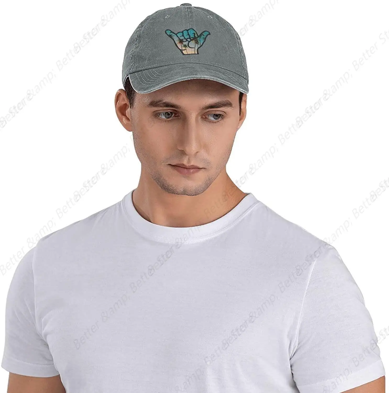 Casquette de baseball en denim avec logo hawaïen, chapeaux de papa réglables, casquette snapback pour unisexe, profitabilité ha Hand